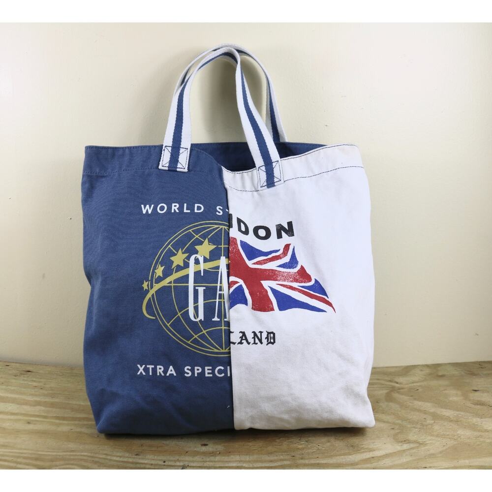Gap Tote Bag Mens Canvas Limited Edition Global Remix 100% Cotton Large 2018